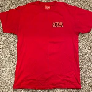 Full Send Nelk Steve Will Do It T-shirt. Red. Size Medium